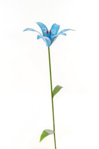 ZIMBA-ARTS METAL BLUE LILY FLOWER