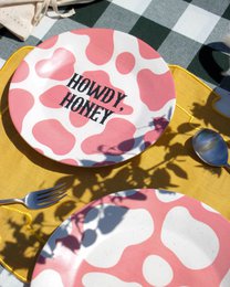 Piatto da dessert "Howdy Honey" Cowgirl era