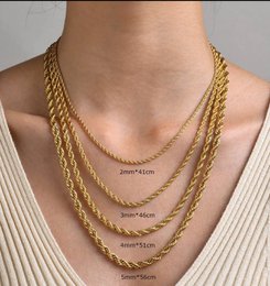 Agamemnon - 3mm Gold Rope Chain