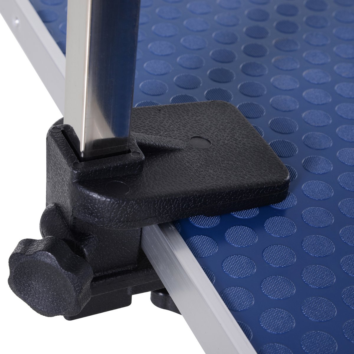 Trimming table for dogs, dog grooming table, foldable, pet grooming table with height-adjustable boom, slings, non-slip surface, shearing table up to 150 kg, 91.5 x 61.5 x 76 cm, black