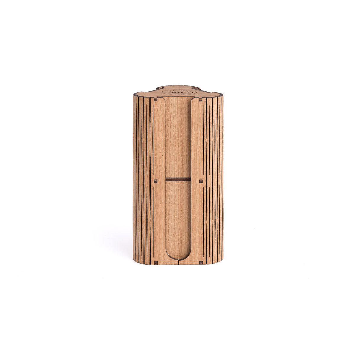 Portacápsulas de café artesanal Krea-Wood para cápsulas compatibles con Nespresso, en color natural