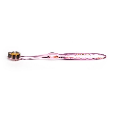 Nano-b Gold & Charcoal Toothbrush Pink