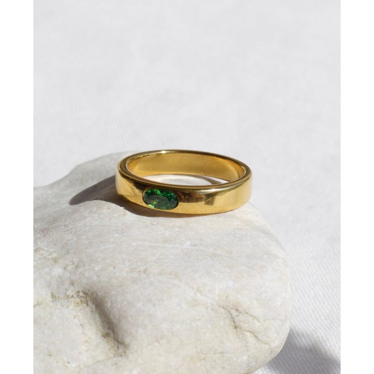 Enoch - Cinturino in oro cristallo verde