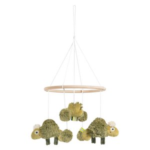 Houten mobiele kameleon
