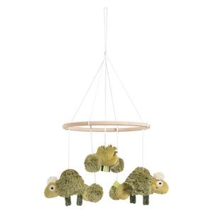 Houten mobiele kameleon