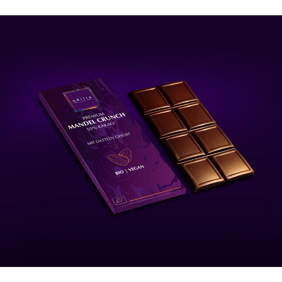 Organic Premium Almond Crunch Chocolate