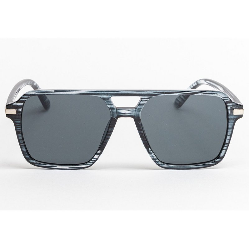 Grey Transparent Square Sunglasses with Dark Lenses – UV400 | Modern Unisex Eyewear