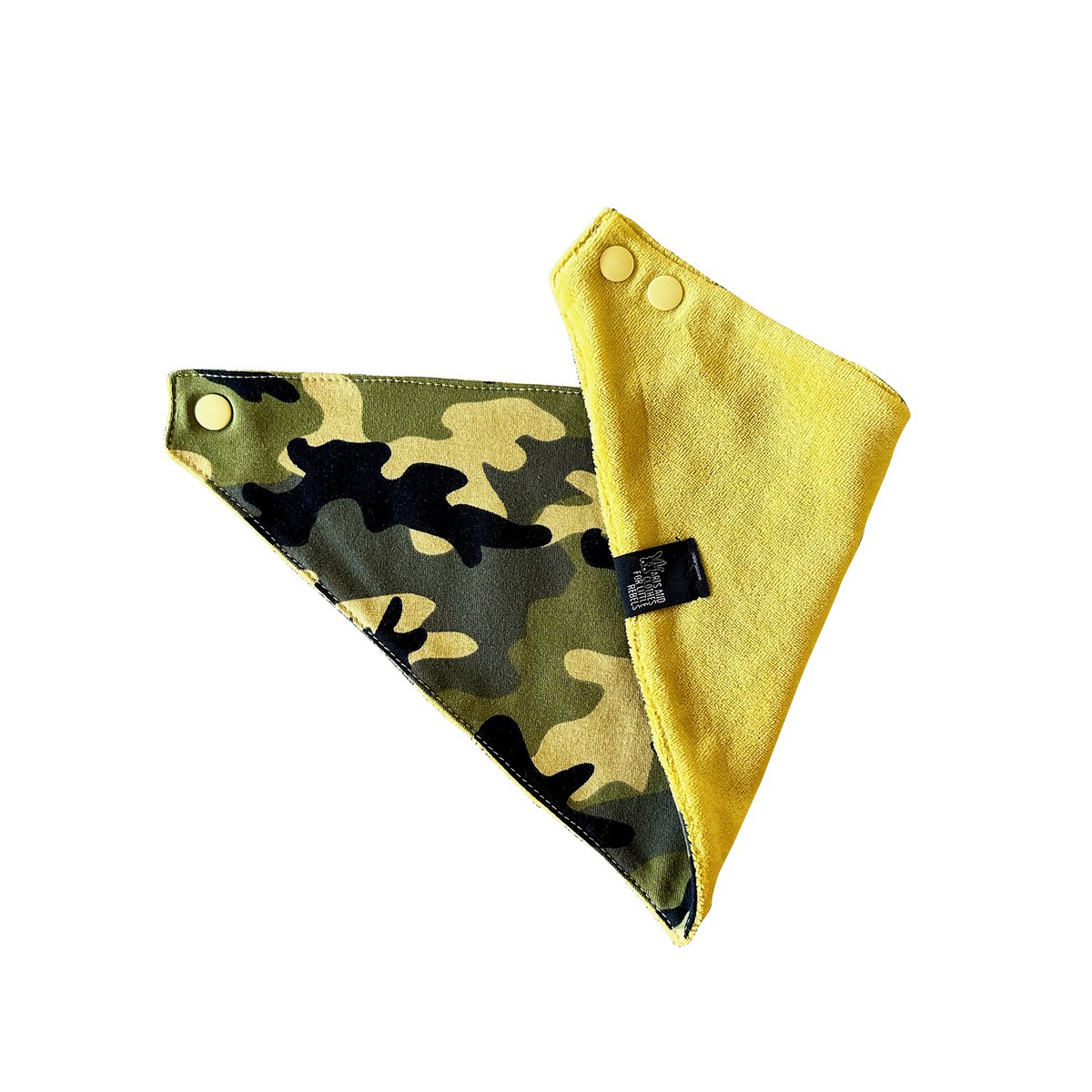 Écharpe Army Print Jaune