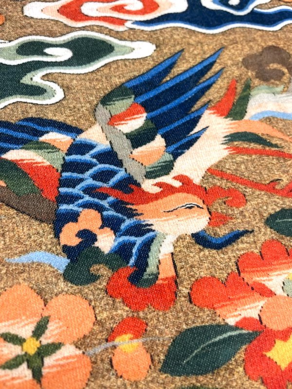Kinesisk Phoenix Rank Badge Pudebetræk – Peony & Clouds | CHI015