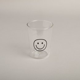 Trinkglas Smiley schwarz (VE = 6 Stk)