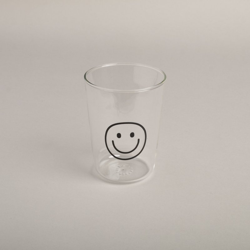 Trinkglas Smiley schwarz (VE = 6 Stk)