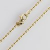 925 Sterling Silber "Kugelkette" 2,0mm, vergoldet