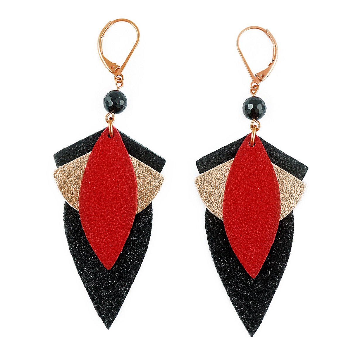 GRAND LOTUS red earrings