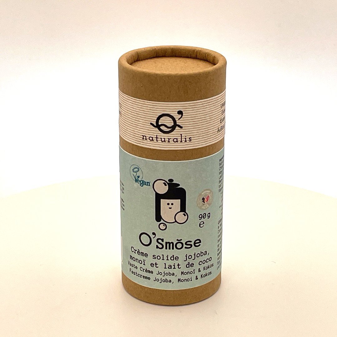 Crema sólida de jojoba, monoi y leche de coco: suavidad y un escape tropical