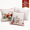 Christmas Cushion Cover Duo, Bells & Snowman+Free Filler