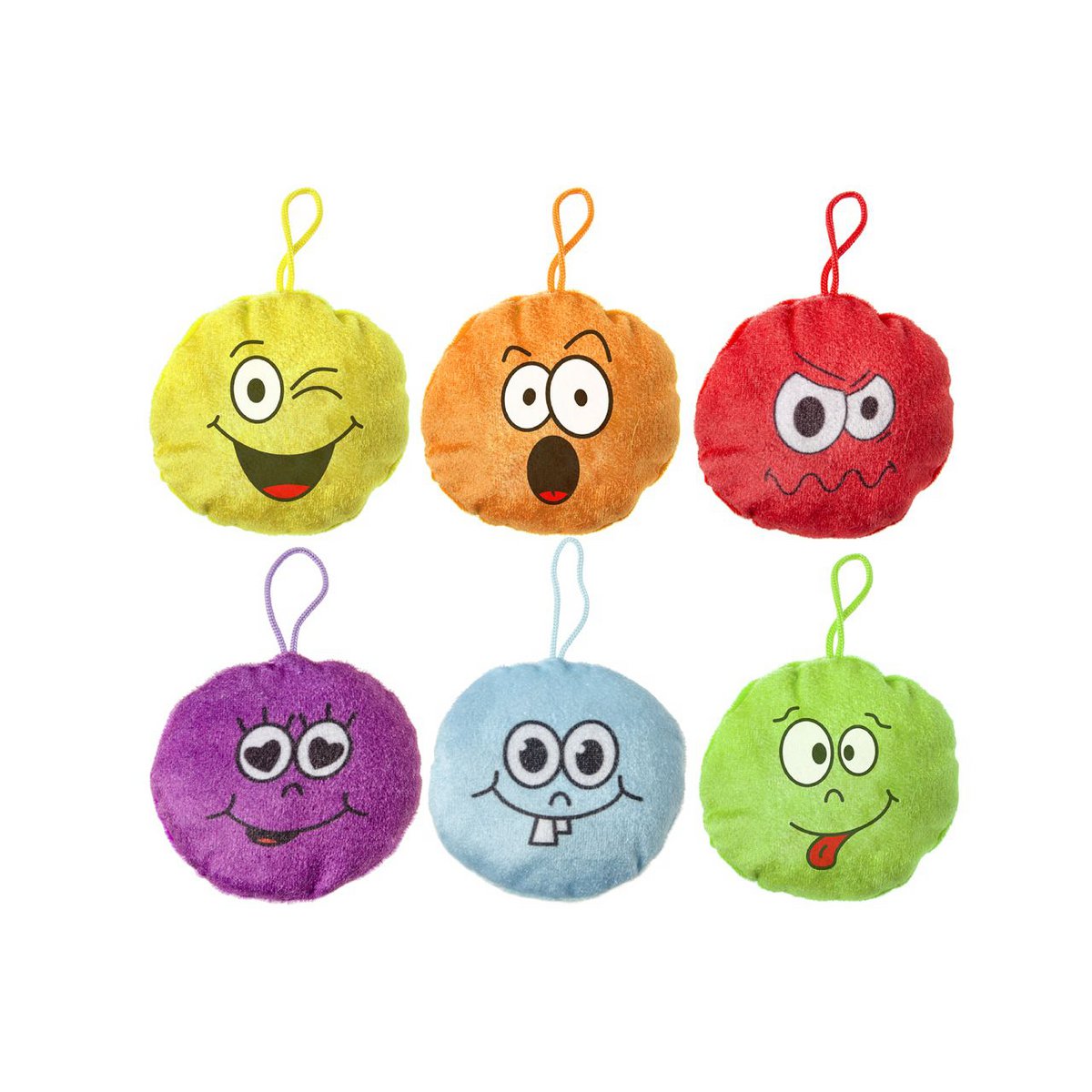PELUCHE VISAGES SOURIANTS 6ASS