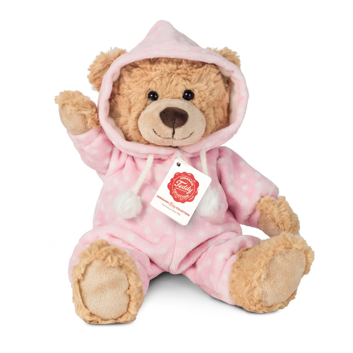 Pyjamasbjørn pink 30 cm - tøjdyr - tøjdyr
