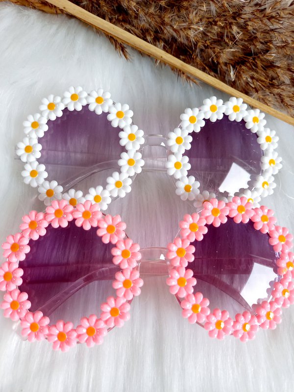 Zonnebril kids Madelief roze | kinderzonnebril