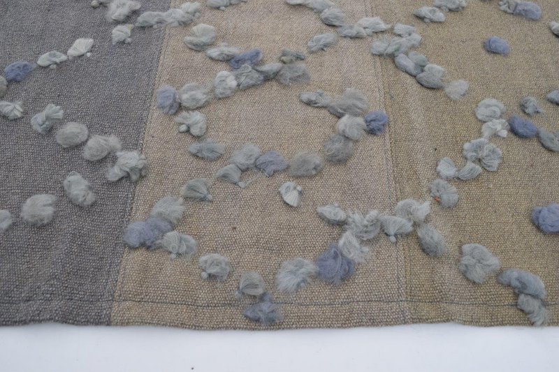Alfombra Ibiza Celeste - Beige 125 x 100cm