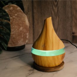 Wooden Harmony USB Humidifier LED 7 Colors - 300ml