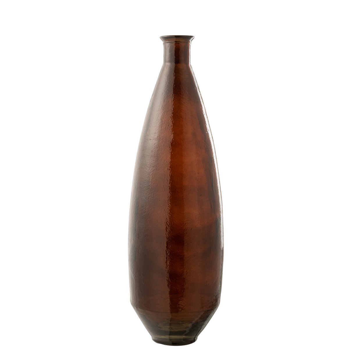 J -Line vase oval - Glass - Brown - 81 cm high