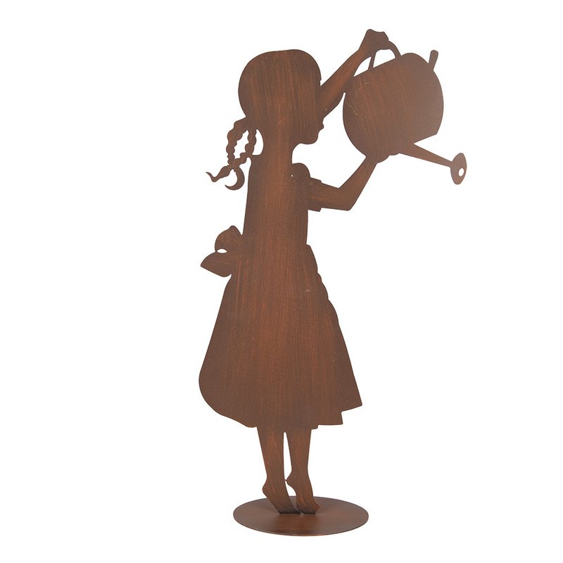 Dekoration Bild Kind 36x12x62 cm Brown Metall