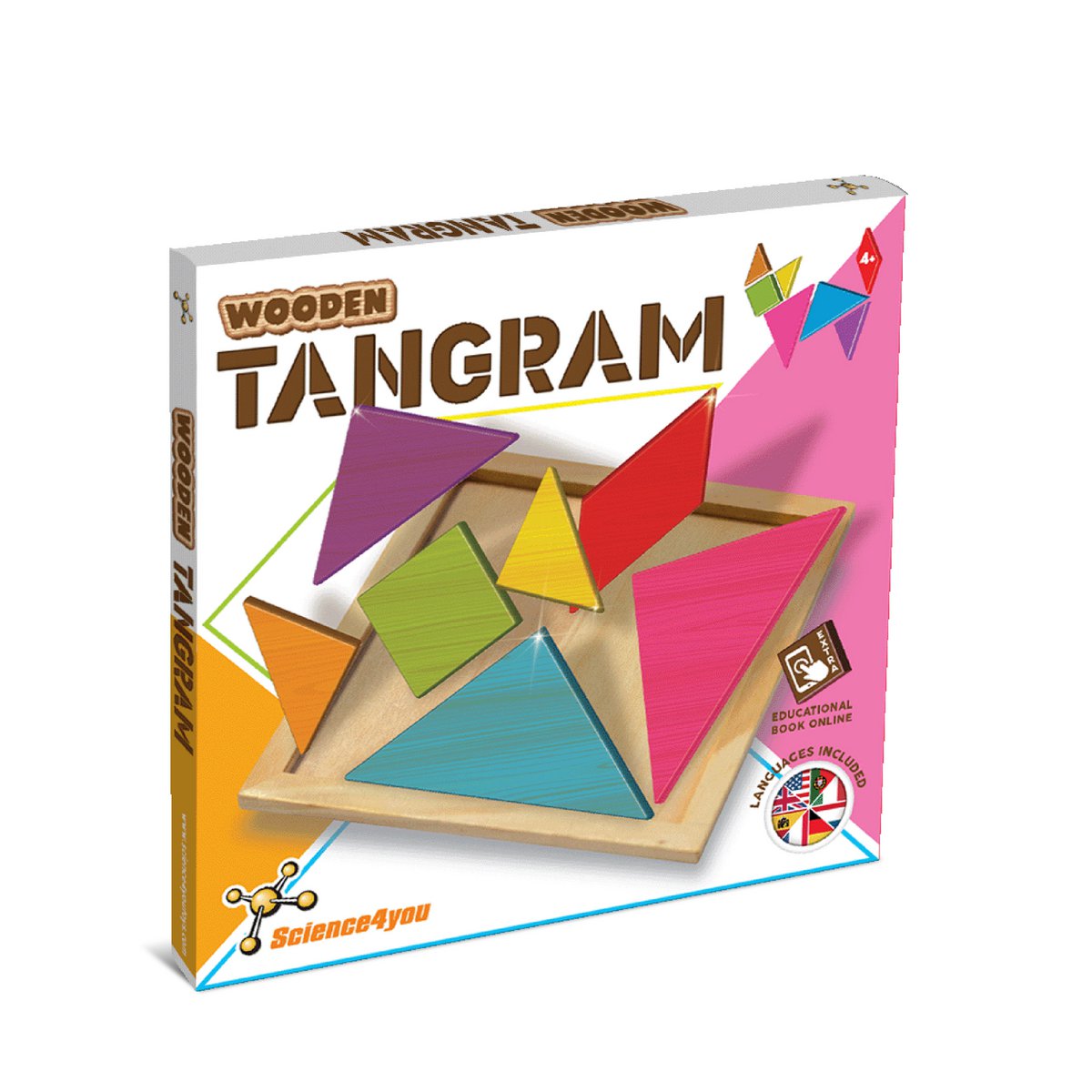 Tangram Wooden Toy for Kids (7 languages)