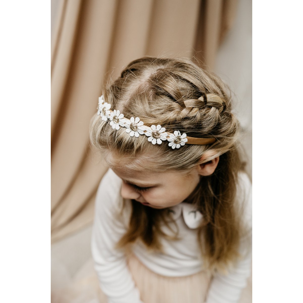 Diadeem gouden bloem