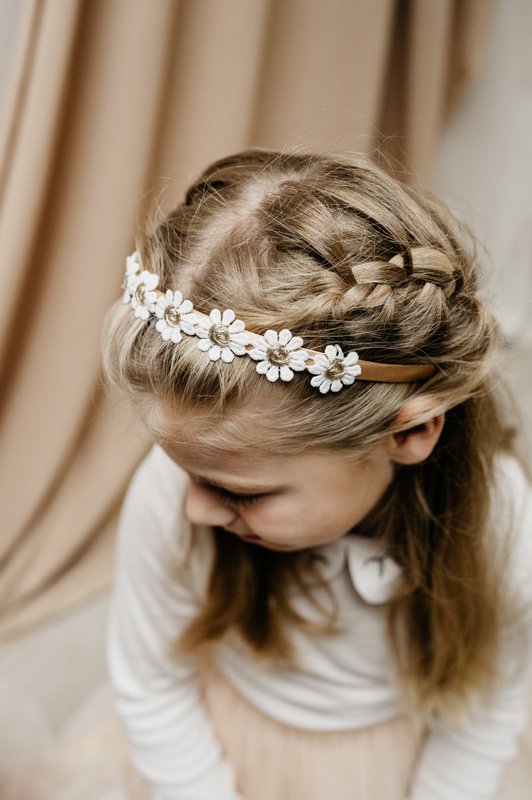 Diadeem gouden bloem