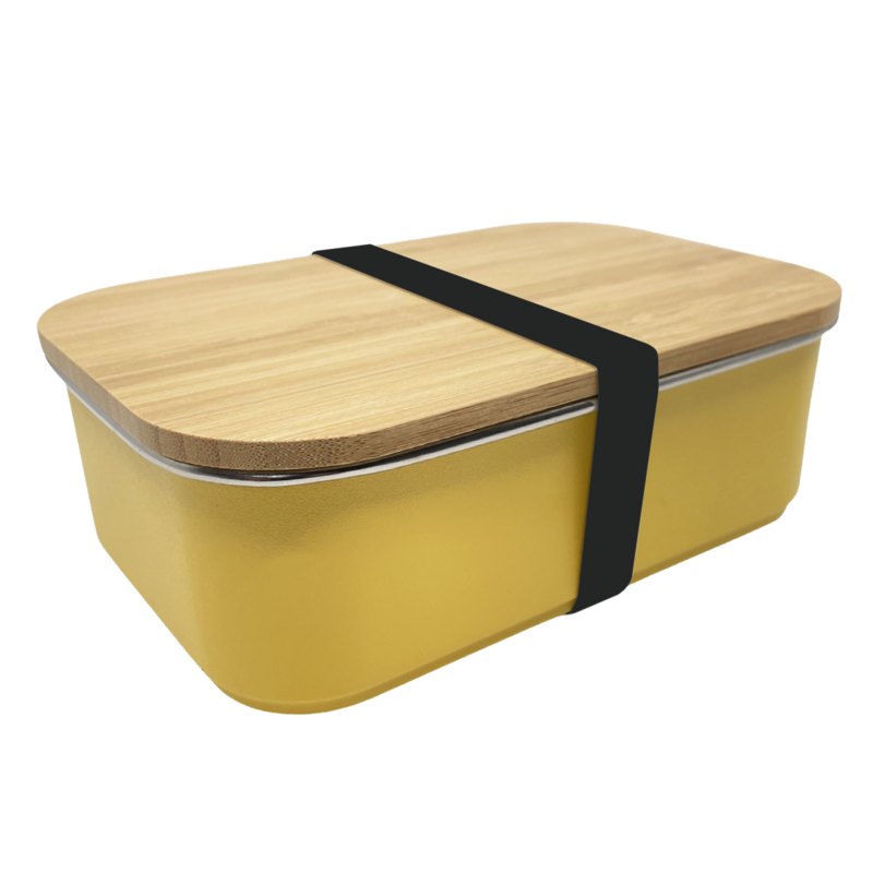 Silicone elastic lunch box (set) -Black