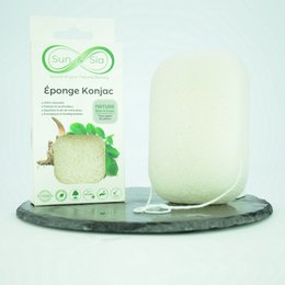 Spugna Konjac 100% naturale viso e corpo - In scatola | Diversi modelli tra cui scegliere