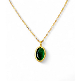 Collier Lumineux Émeraude