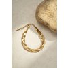 Bracelet Tressé Doré Double Chaîne Acier Inoxydable Élégant