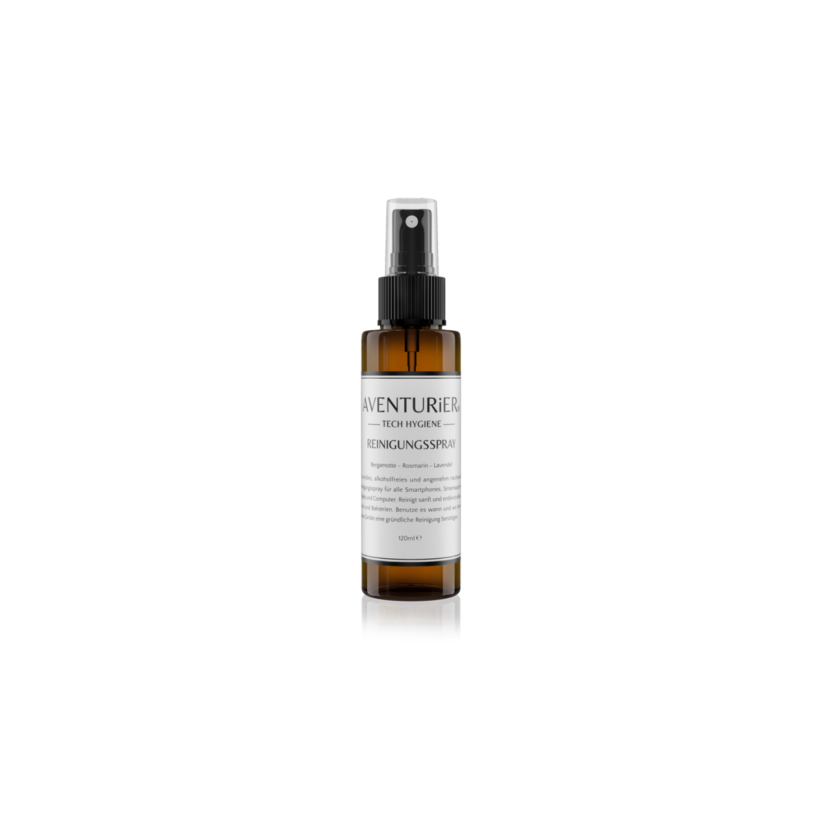 AVENTURiER spray nettoyant ''Rosemary'' Home & Office 120ml avec 1x chiffon microfibre et sac de rangement