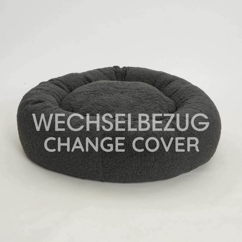 Wechselbezug Hundekissen Donut Kuschelnest LOOP Paddy graphit