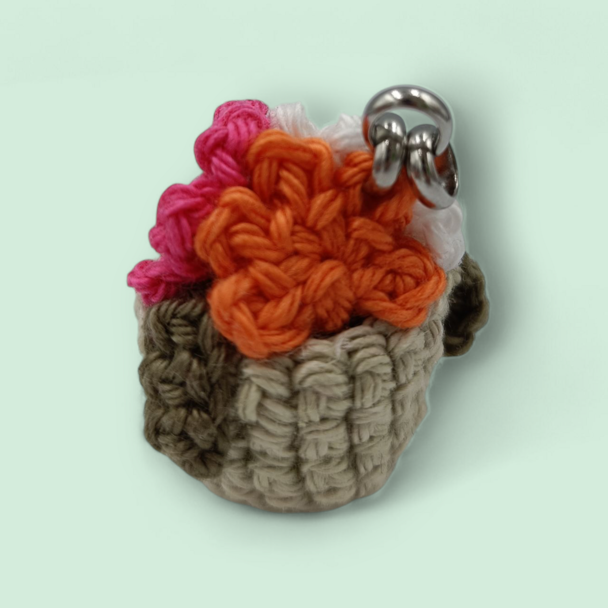 Flowerpot key ring