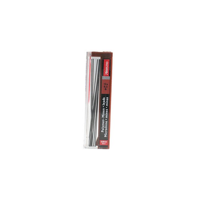 Bleistiftminen Aristo B 0,5 mm Tube, 12 Stk.