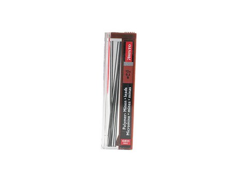Bleistiftminen Aristo B 0,5 mm Tube, 12 Stk.