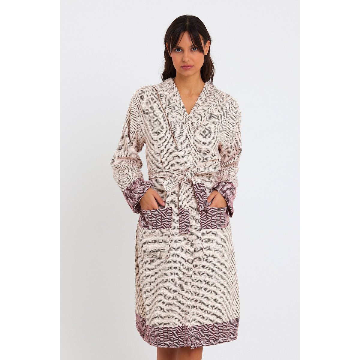 Tuval Bathrobe - Bordeaux