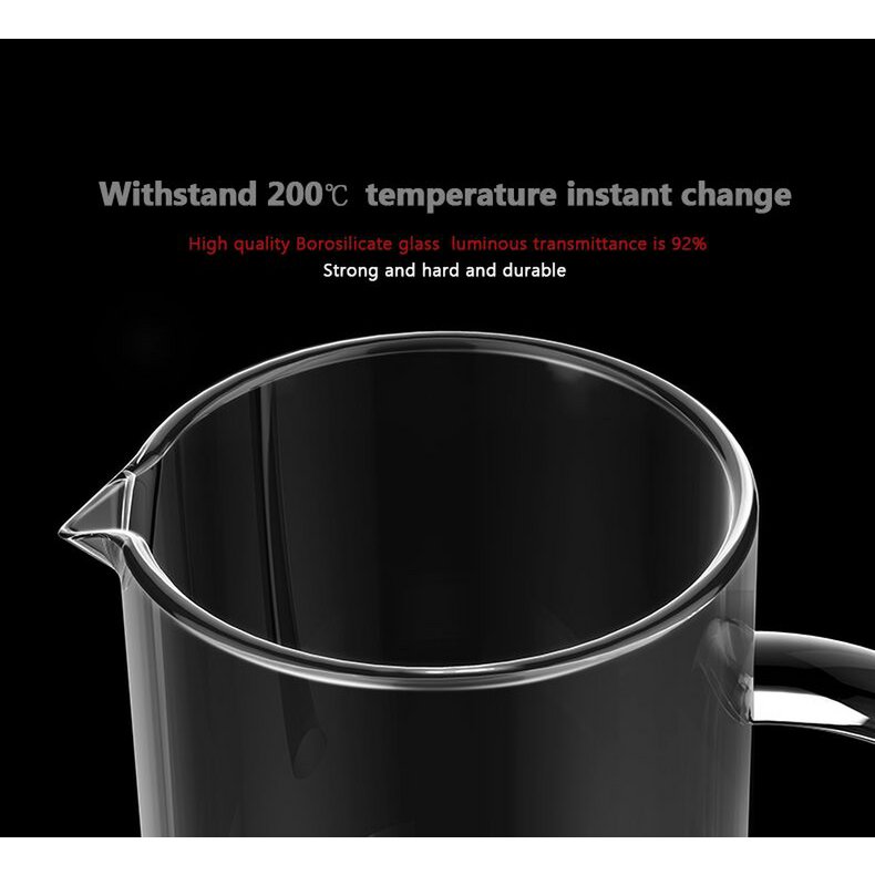 Timemore French Press dubbel filtergaas 600ml