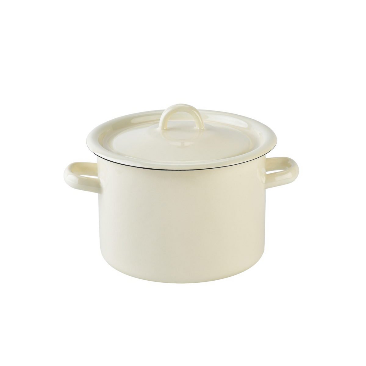 Olla de esmalte con leche tapa 3 l Isabelle Rose