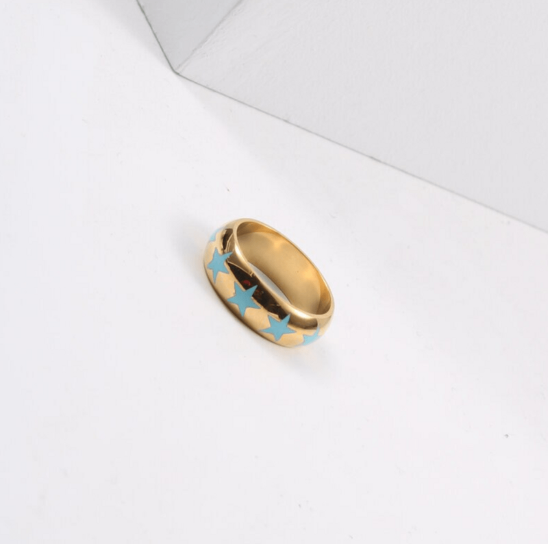 Linus - Stars Emaille Goldband