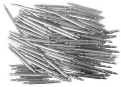 Barres à ressort pour bracelets de montre Ø 1,8 mm, longueur 20 mm, 100 pièces