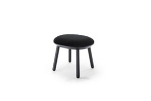 Naiver Ottoman, schwarz, kvadrat