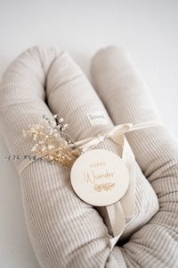 Bed snake bedrand crème/beige CORD
