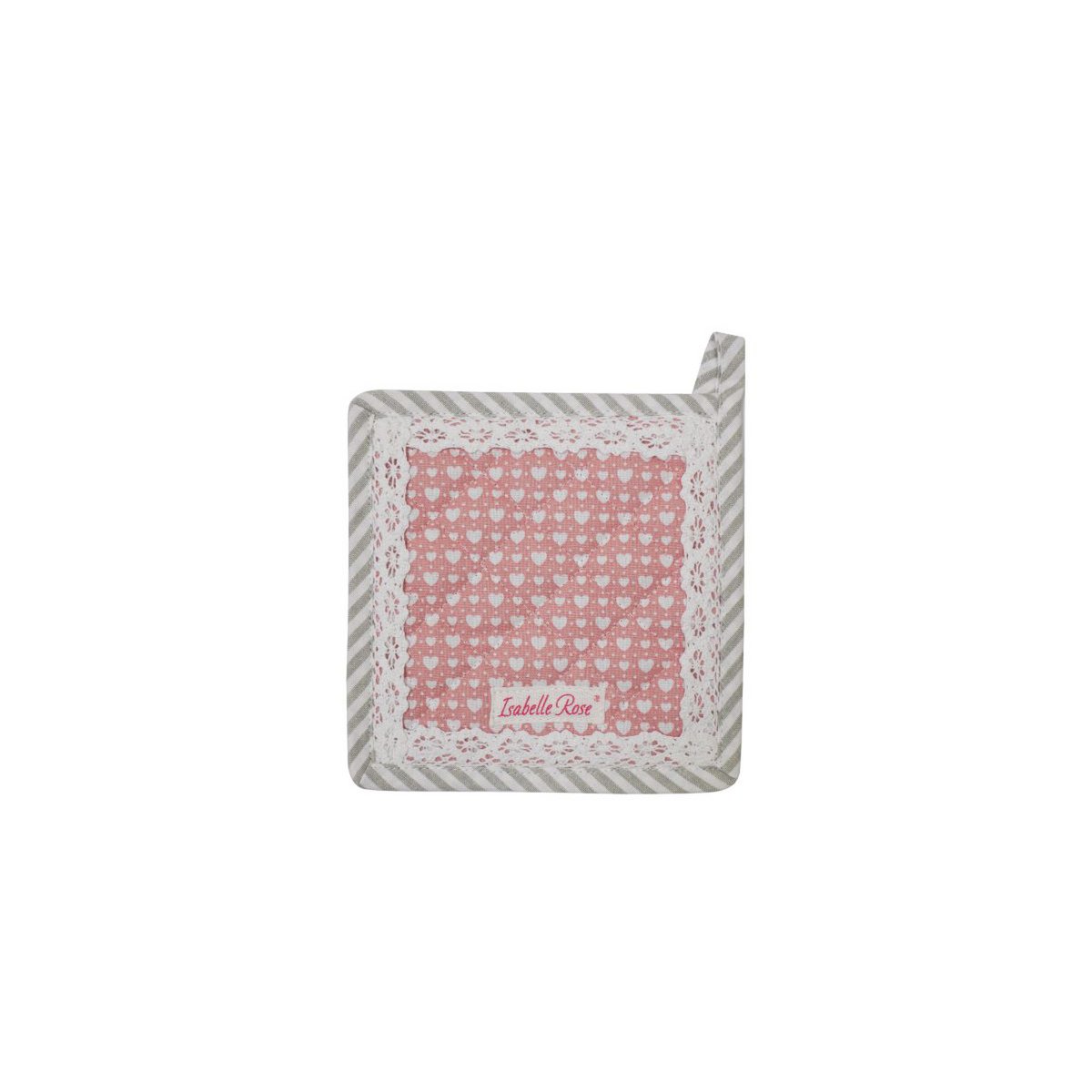 Różowa podstawka pod garnek LOVE 20x20 cm Isabelle Rose