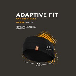 Men's Headband 160 Merino Black