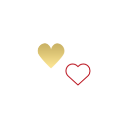 Midlertidig tatovering: Duo of hearts