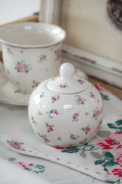 Azucarero de porcelana Lisa Isabelle Rose