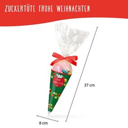Sugar cone Merry Christmas Colorful candy mix